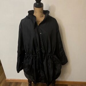 Ava & Viv Black Hooded Jacket 2x
